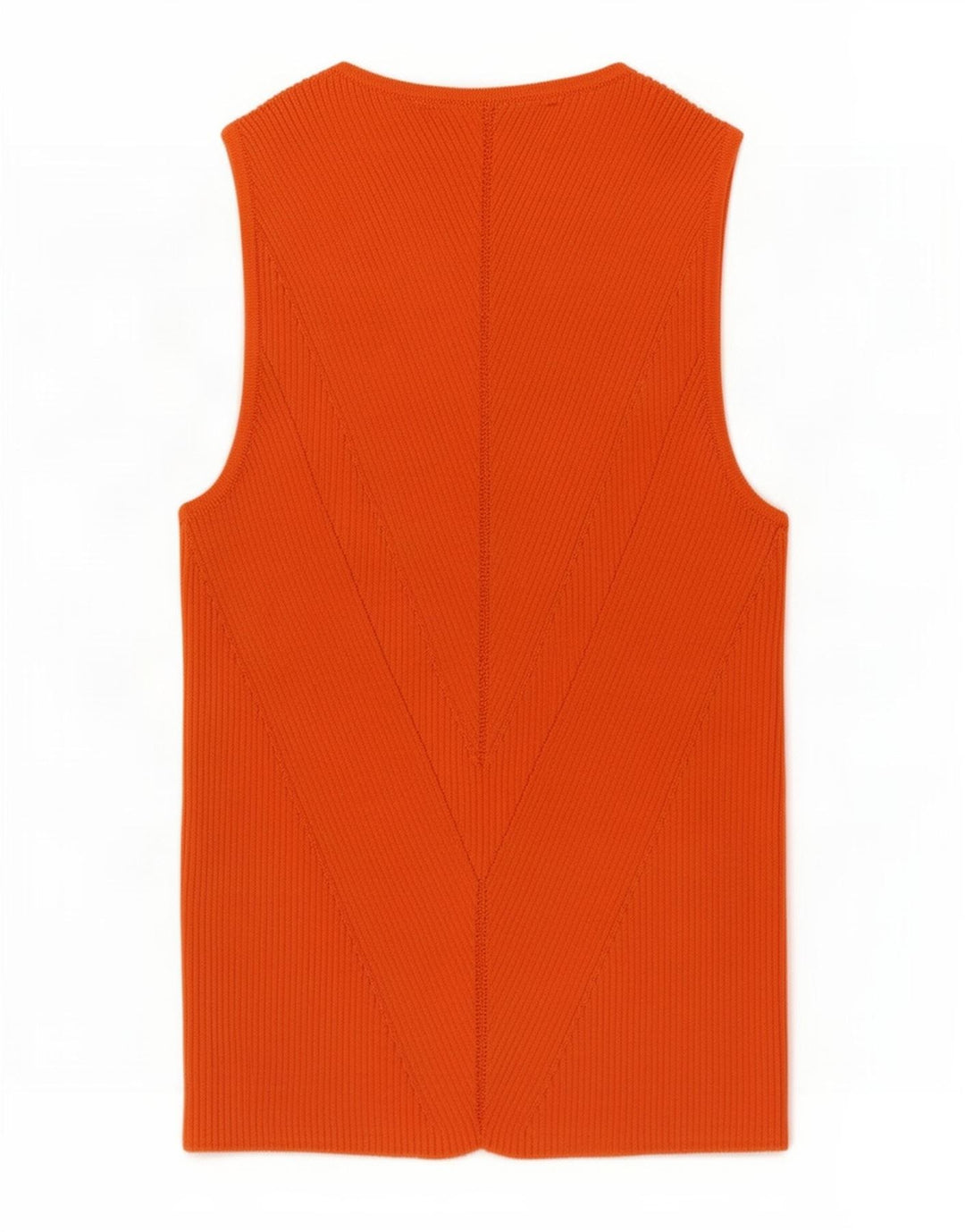 Zara Womens Crop Vest Top UK 10 Petite Viscose Orange