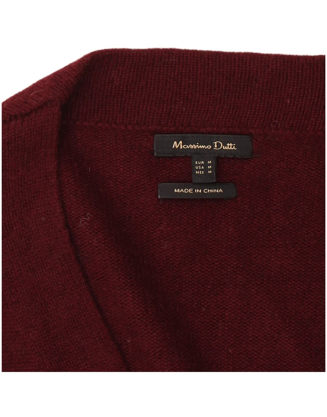 Massimo Dutti Cardigan long pour femme UK 14 Bordeaux moyen