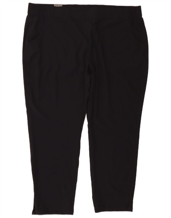 Eddie Bauer Pantalon court pour femme 2XL W42 L28 Noir Polyester
