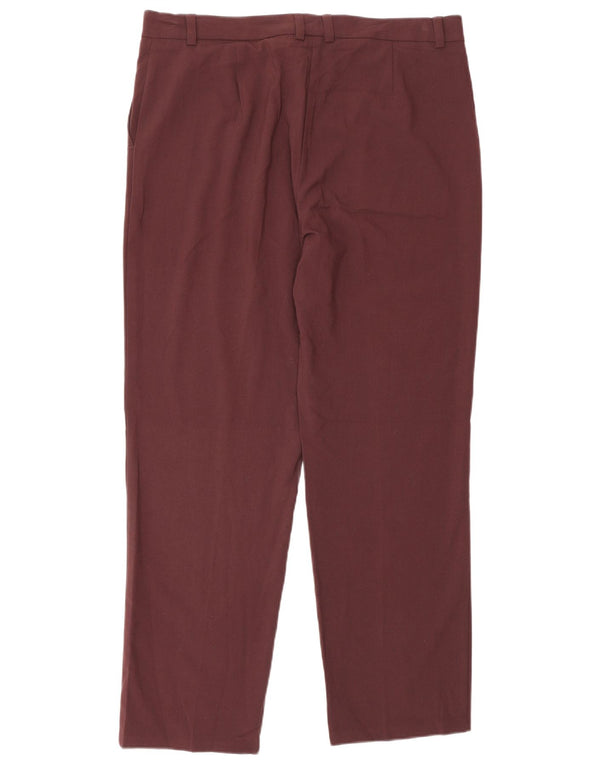 Marks & Spencer Pantalon chino droit pour femme UK 14 Large W32 L29 Marron
