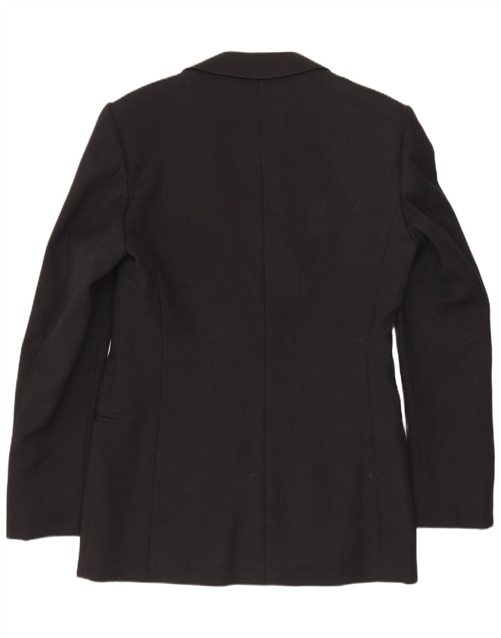 vintage Homme 1 Bouton Blazer Veste UK 36 Petit Noir Classique