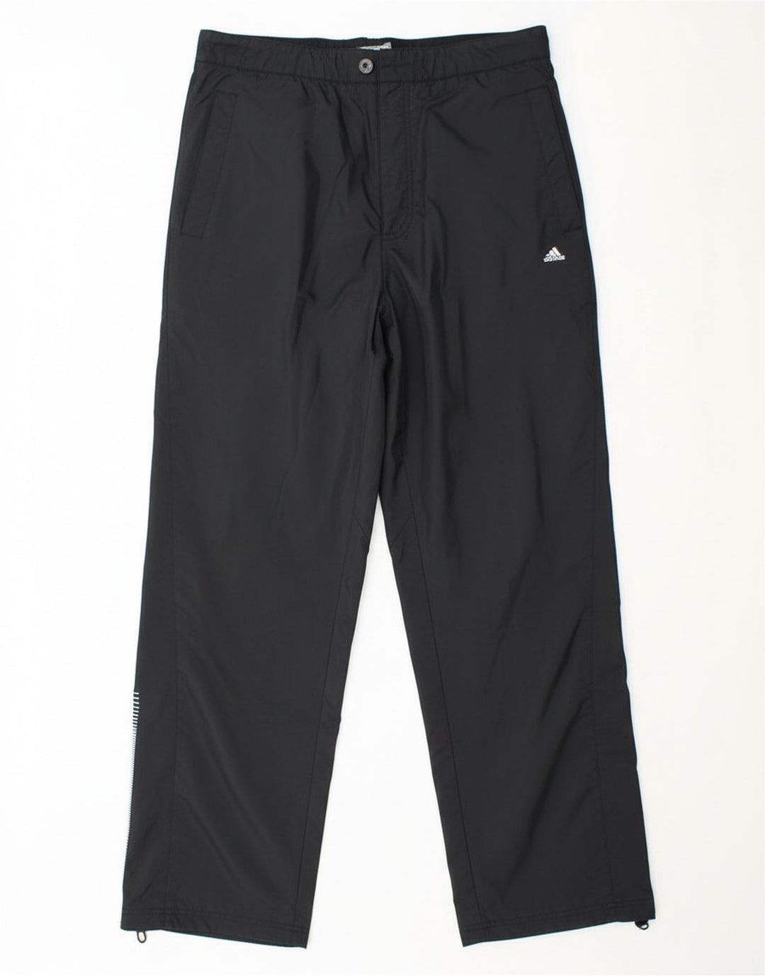 Adidas Pantalon Chino Droit Homme Noir Moyen Polyester