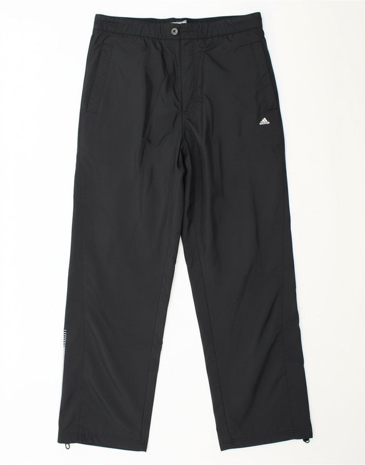 Adidas Pantalon Chino Droit Homme Noir Moyen Polyester