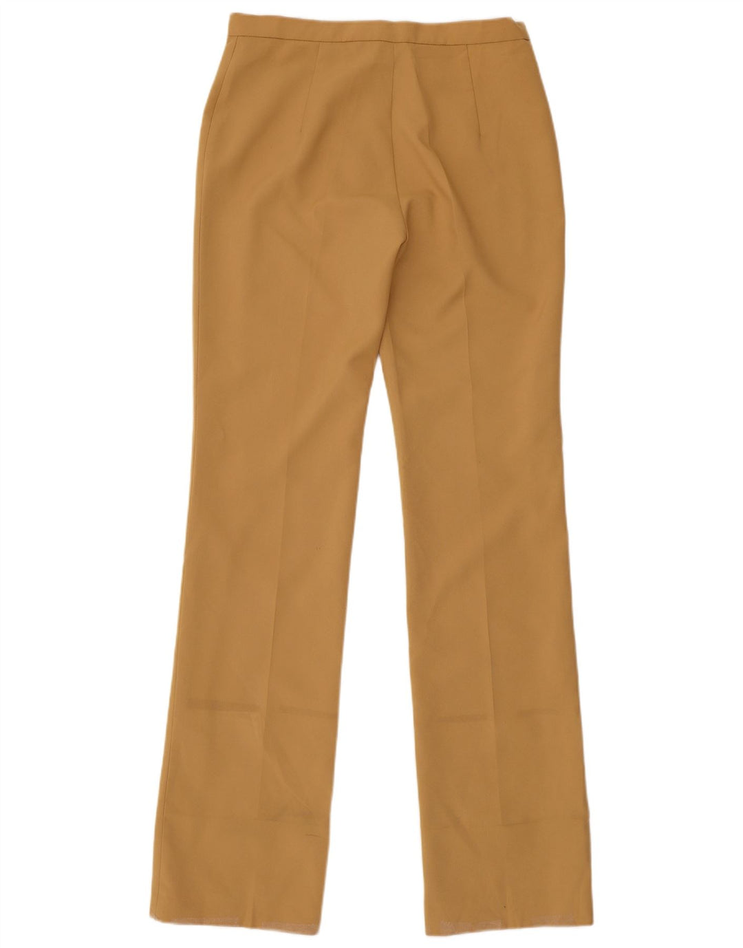 Zara Pantalon de costume droit pour femme EU 40 Medium W30 L35 Beige Polyester
