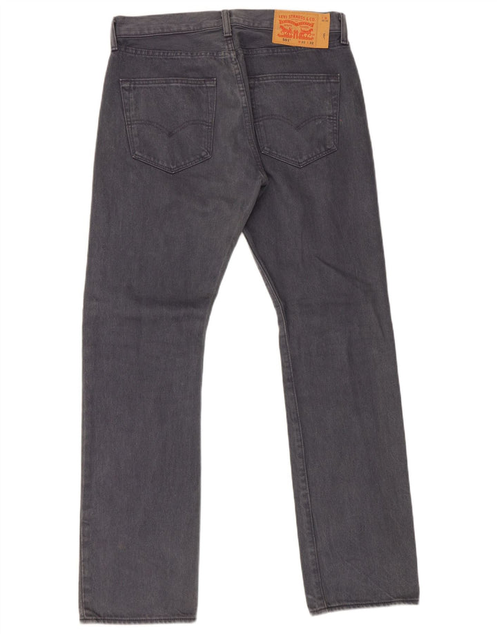Levi's Jean Droit 501 Homme W32 L32 Gris Coton
