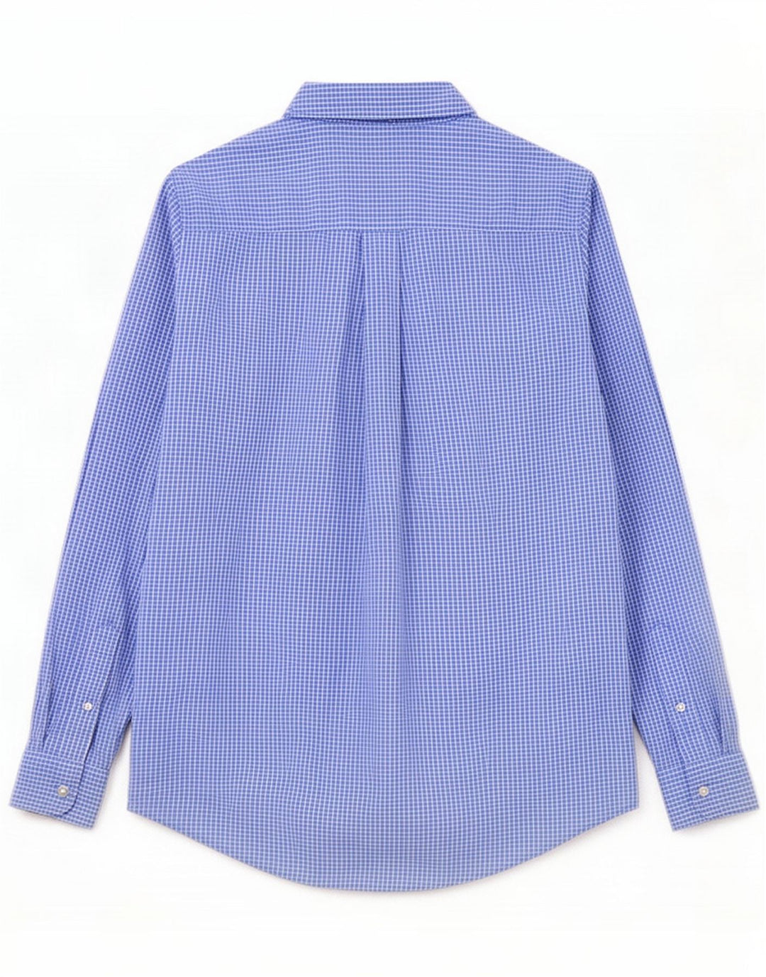 Chaps Chemise sur mesure pour homme Petit coton vichy bleu