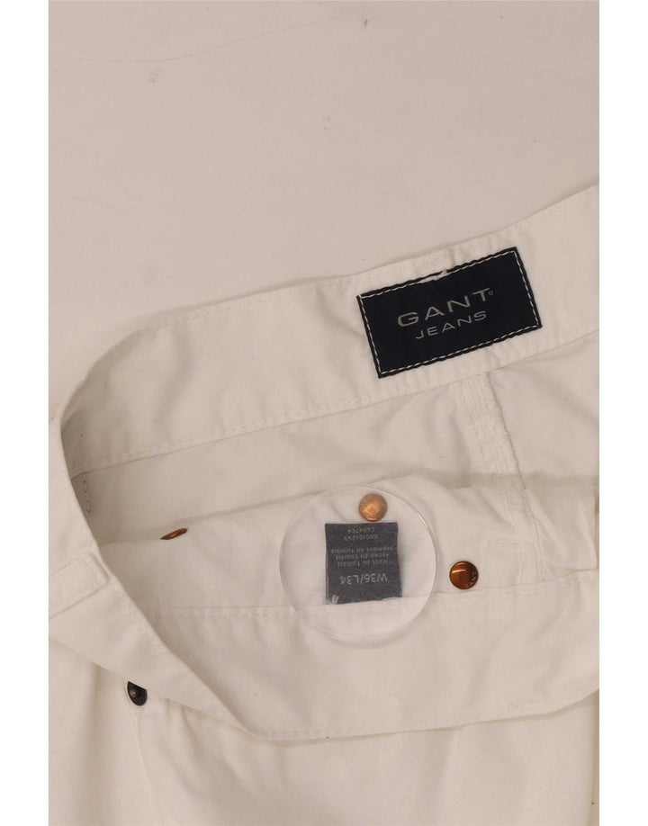 Gant Jeans Loose Homme W36 L28 Blanc Coton