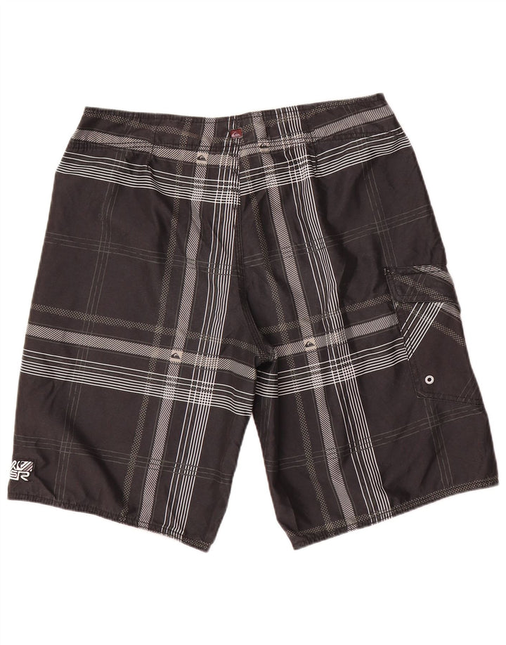 Quiksilver Short de Bain Homme Medium Black Check Polyester