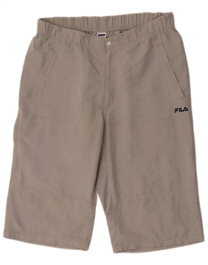 Fila Bermuda Homme Large W34 Gris Polyester