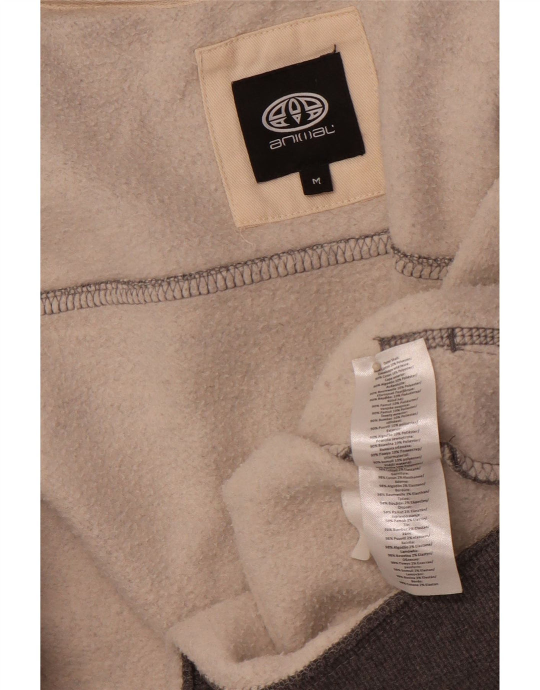 ANIMAL Veste de Survêtement Homme Gris Moyen Coton