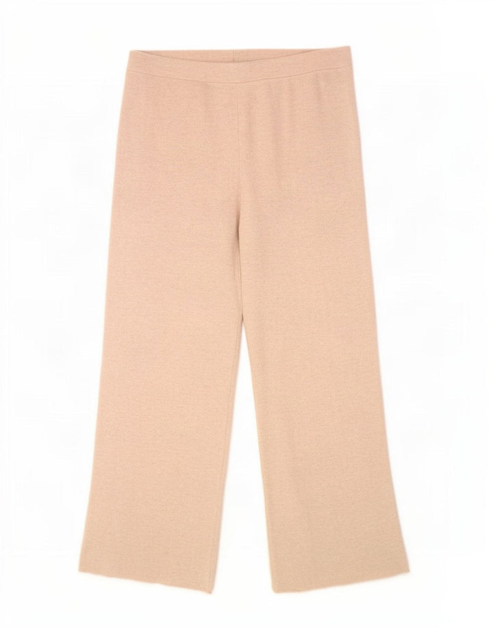Pantalon de survêtement Zara Femme UK 12 Polyester Beige Moyen