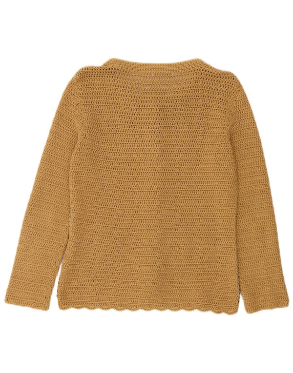 Koan Pull Cardigan Femme UK 12 Marron Moyen Polyester