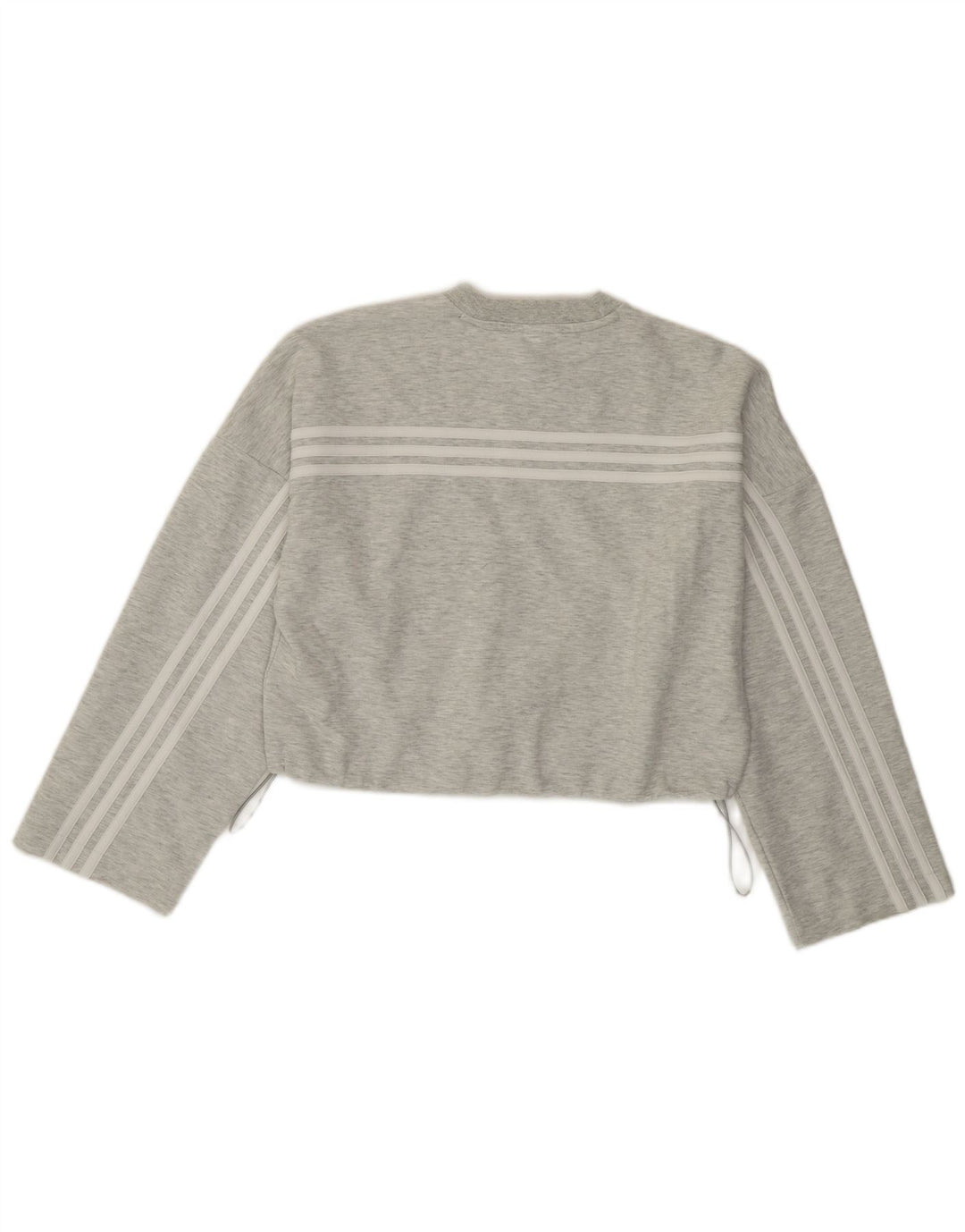 Adidas Sweat-shirt court surdimensionné pour femme UK 4/6 XS Gris Coton