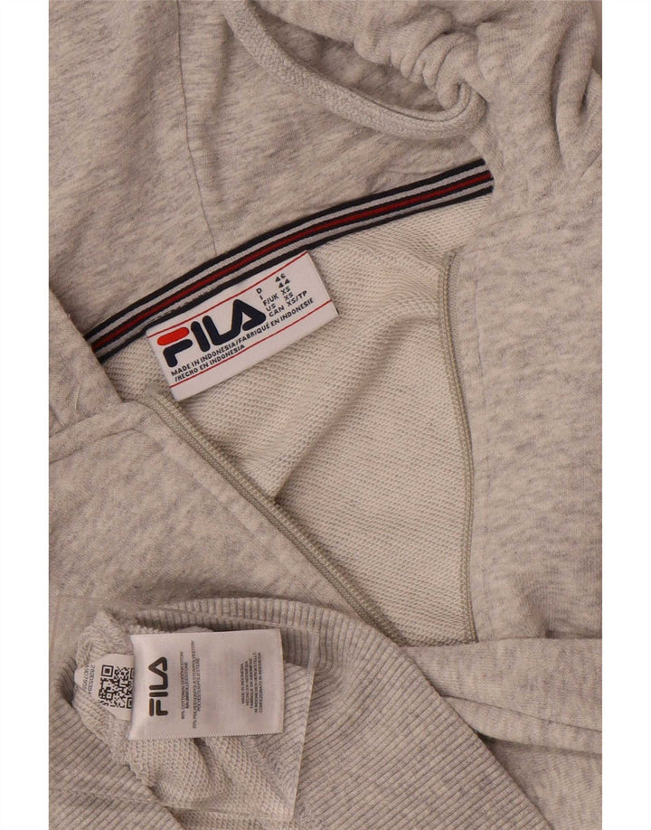 Fila Sweat à capuche zippé pour homme XS Gris Coton