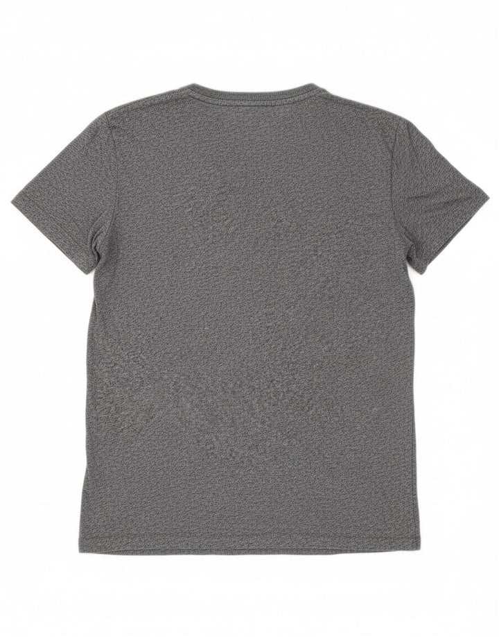 SUPERDRY Mens T-Shirt Top Small Grey Flecked Cotton