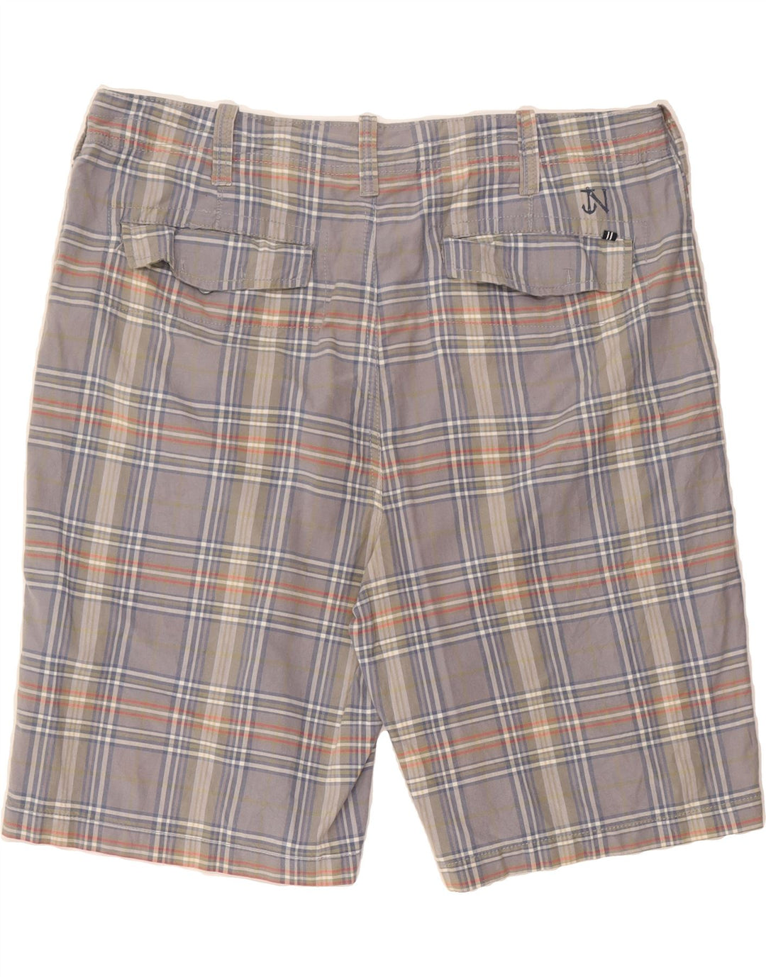 NAUTICA Mens Chino Shorts W40 XL Grey Check Cotton Vintage Nautica and Second-Hand Nautica from Messina Hembry 