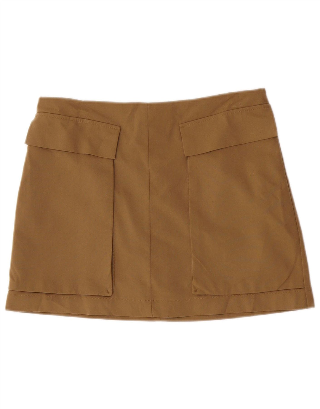 Topshop Mini jupe femme UK 14 Large W32 Kaki Polyester