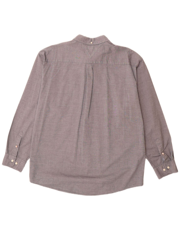 Tommy Hilfiger Chemise coupe classique pour homme 2XL Gris Coton