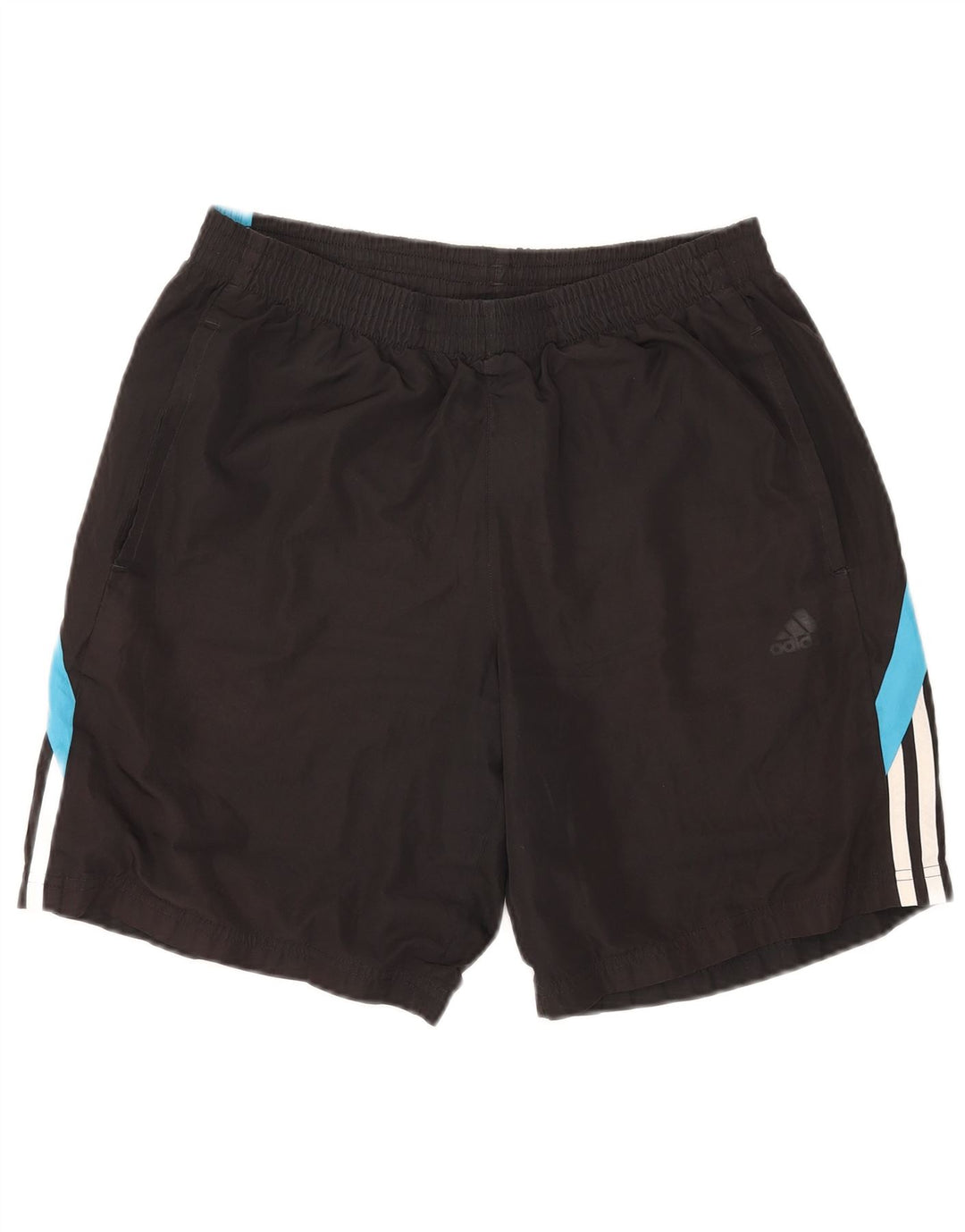 Adidas Short de sport pour homme en polyester color block noir moyen