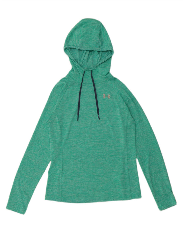 Under Armour Heat Gear Top Manches Longues UK 6 XS Vert Polyester