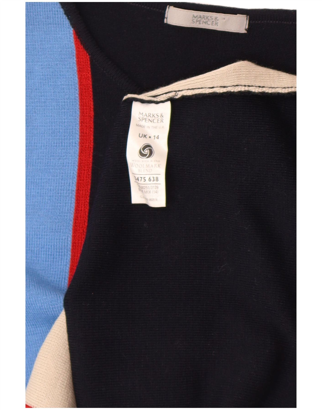 Marks & Spencer Pull col bateau pour femme UK 14 Medium Noir