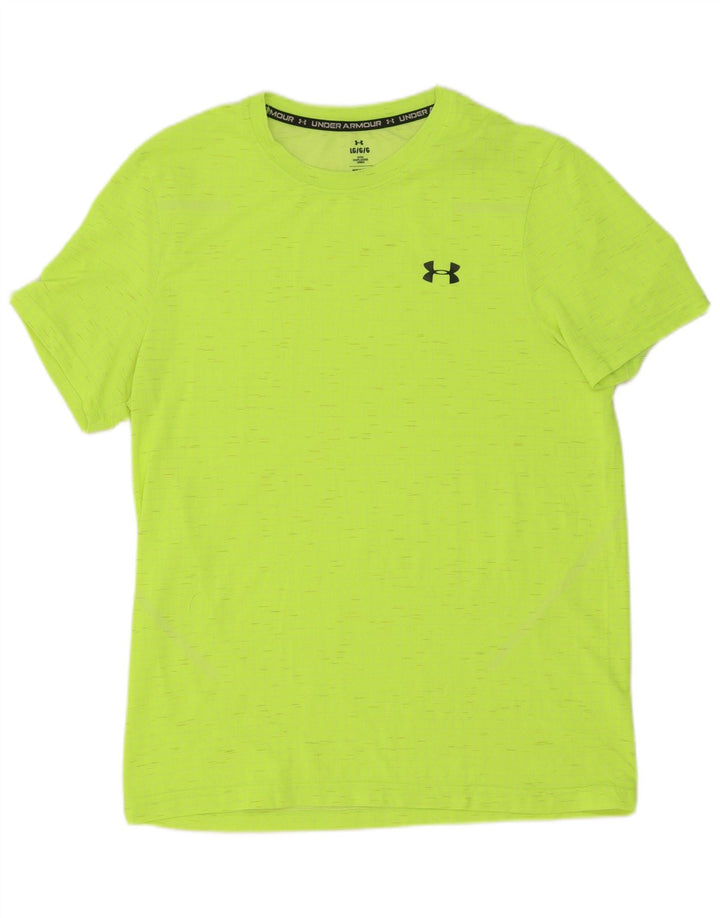 Under Armour T-Shirt ajusté pour hommes, grand, jaune moucheté