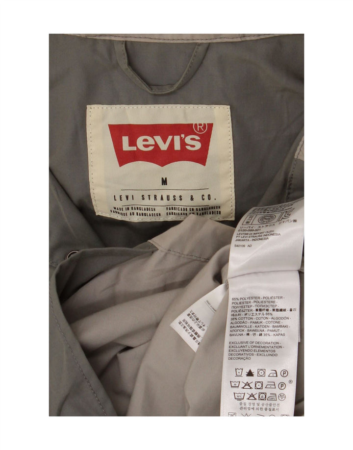 Levi's Veste de pluie à capuche pour homme UK 38 Polyester color block vert moyen