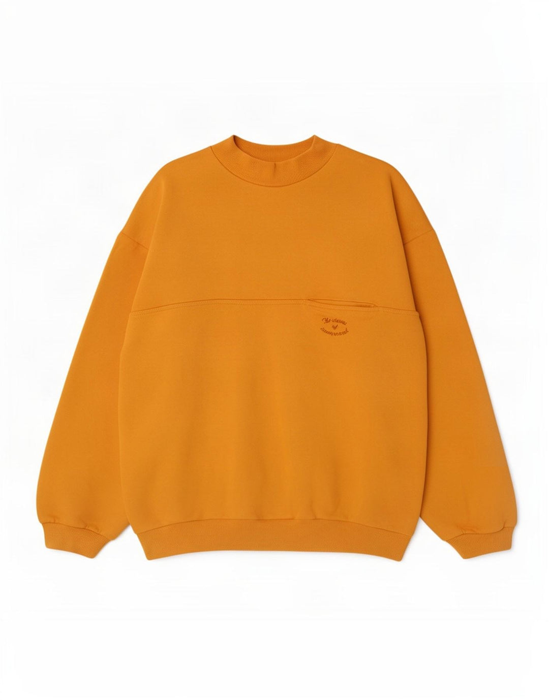 vintage Mens Sweatshirt Jumper Grand Coton Jaune