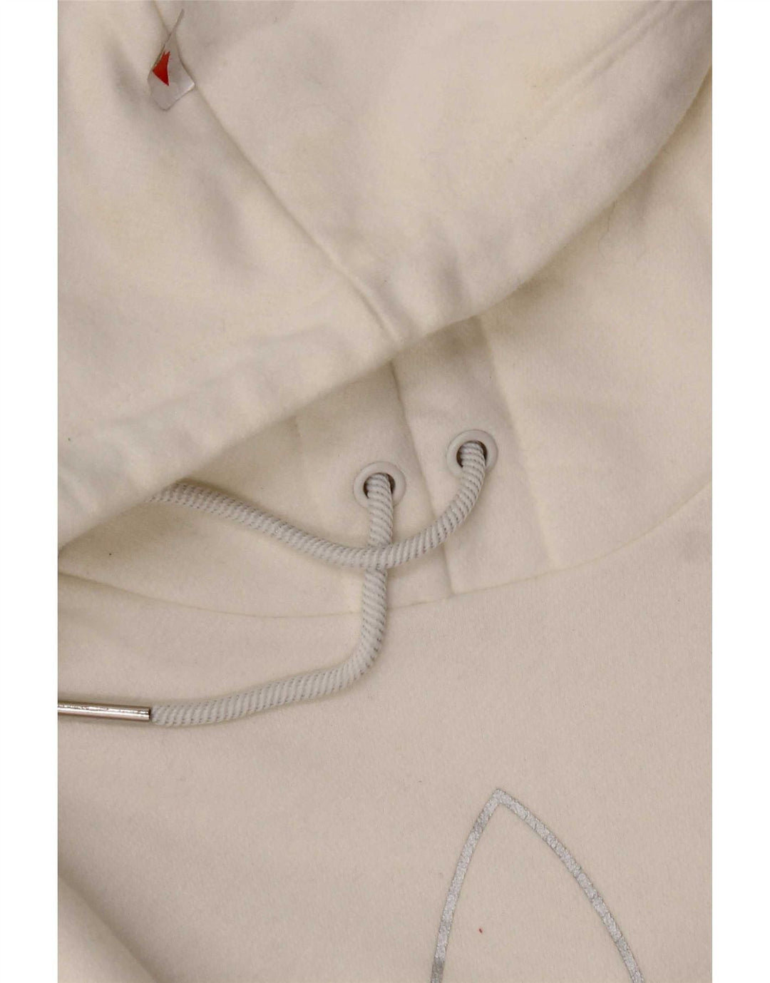 Adidas Pull à capuche graphique pour femme IT 44 Blanc moyen