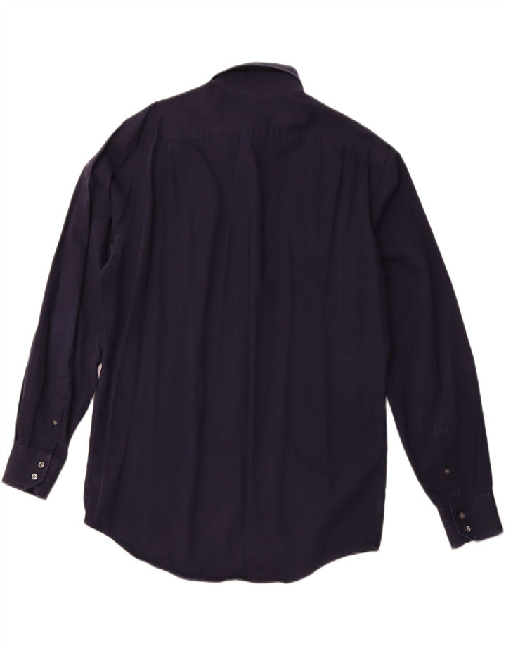 LACOSTE Chemise Regular Fit Homme Taille 41 Coton Bleu Marine Moyen