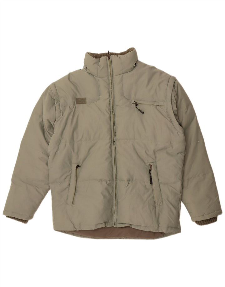 Fila Veste matelassée homme UK 40 Large Vert Polyester