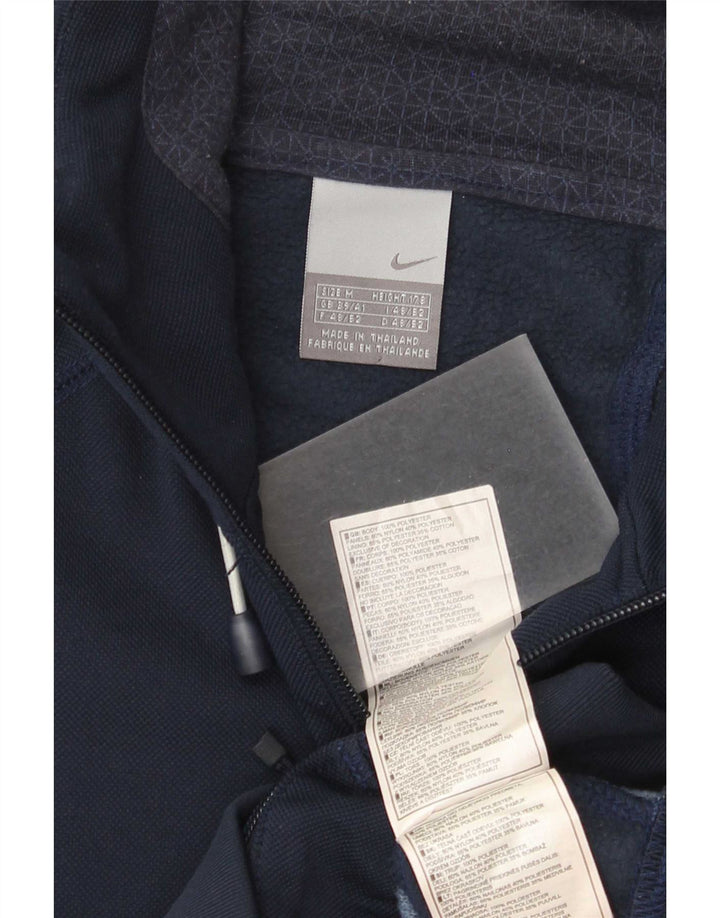 Veste de survêtement à capuche graphique Nike pour homme, bleu marine moyen, color block