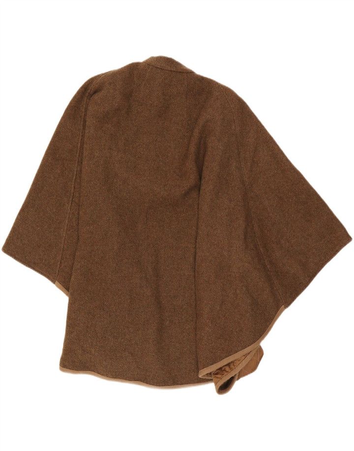Manteau Poncho Femme Vintage Taille Unique Marron