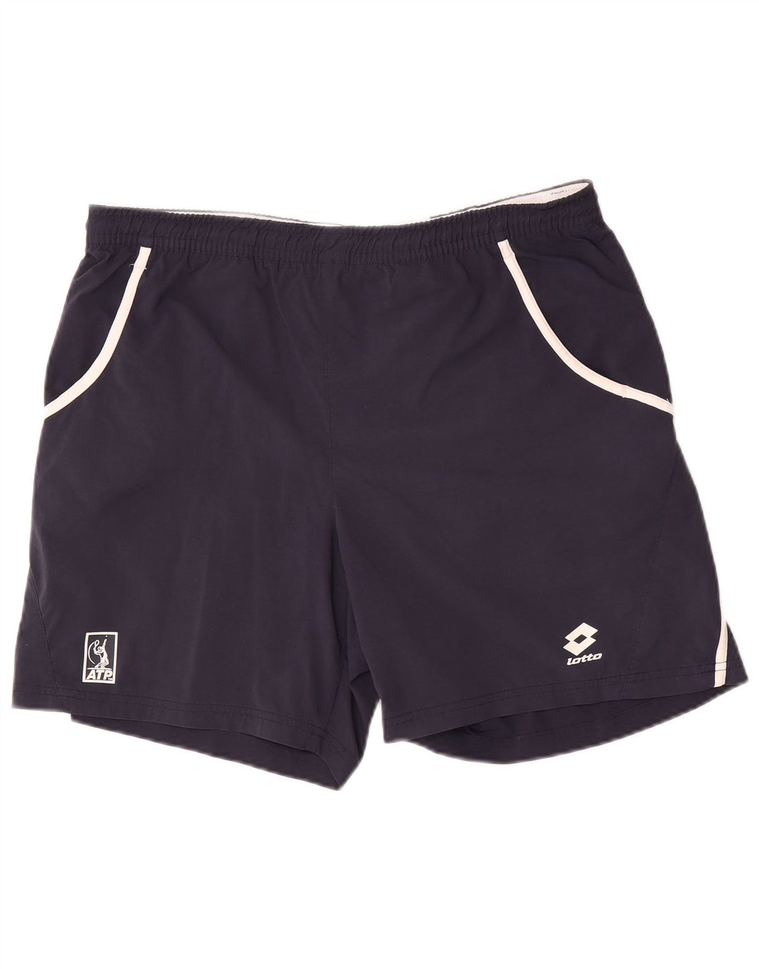 Lotto Short de sport pour homme en nylon bleu marine Taille L