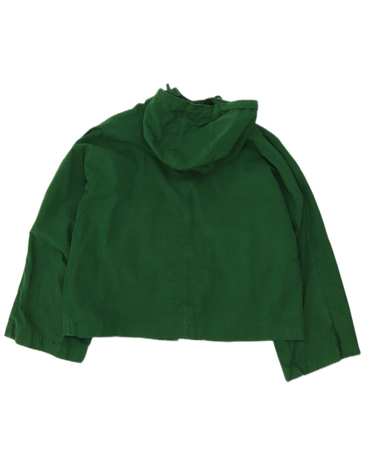 Zara Veste bomber surdimensionnée à capuche pour femme UK 10 Petit Vert
