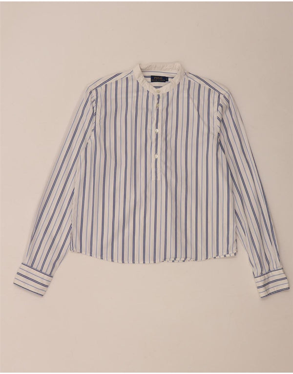 Polo Ralph Lauren Chemise pull pour femme US 4 petit coton rayé blanc