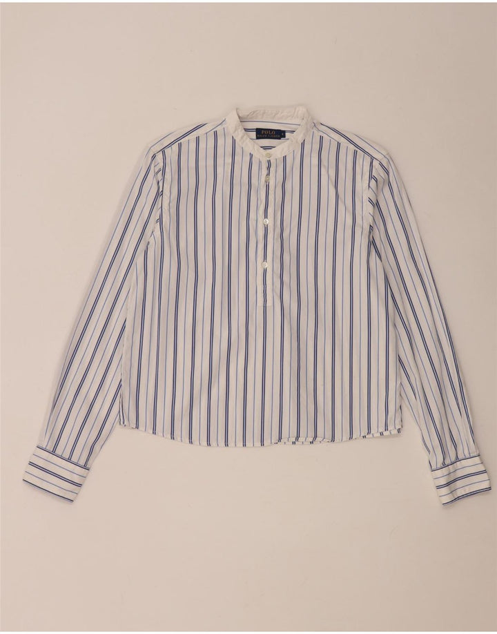 Polo Ralph Lauren Chemise pull pour femme US 4 petit coton rayé blanc