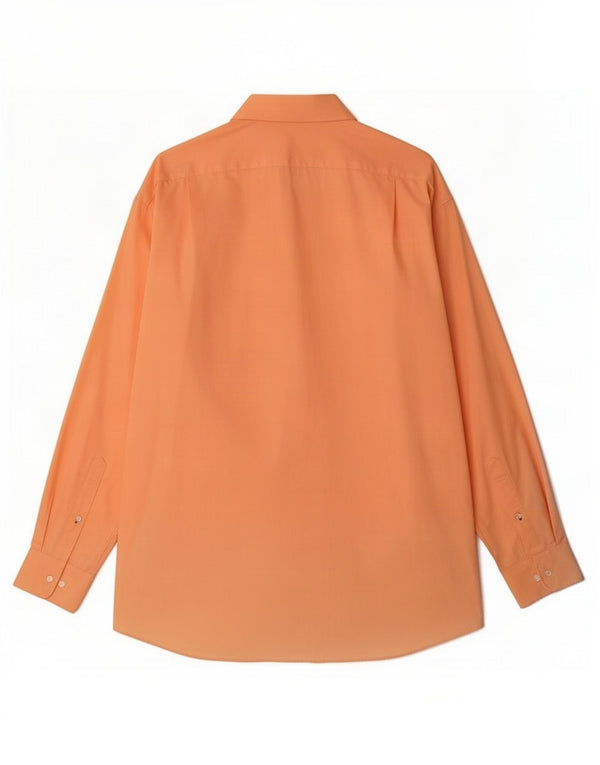 Tommy Hilfiger Chemise coupe régulière pour homme Taille 16 1/2 Grand coton orange