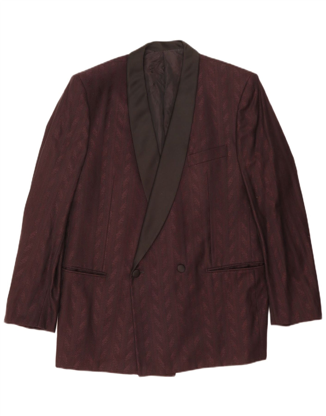 Francesco Smalto Veste Blazer Homme IT 52 XL Marron Chevrons