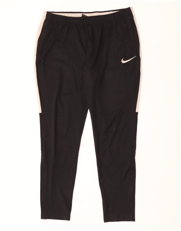 Nike Pantalon de survêtement Dri Fit pour homme en polyester color block noir moyen
