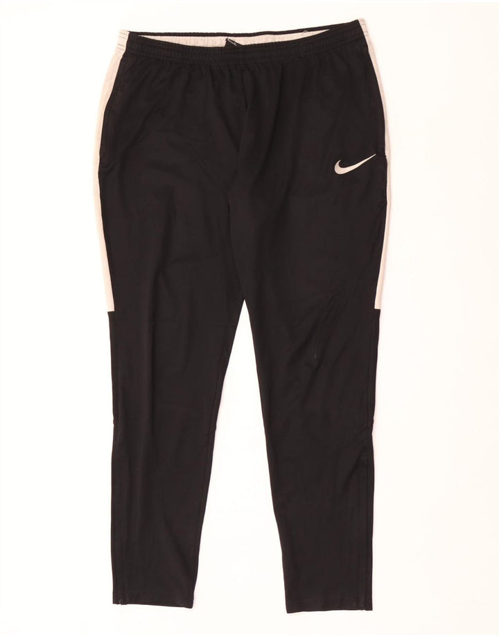 Nike Pantalon de survêtement Dri Fit pour homme en polyester color block noir moyen