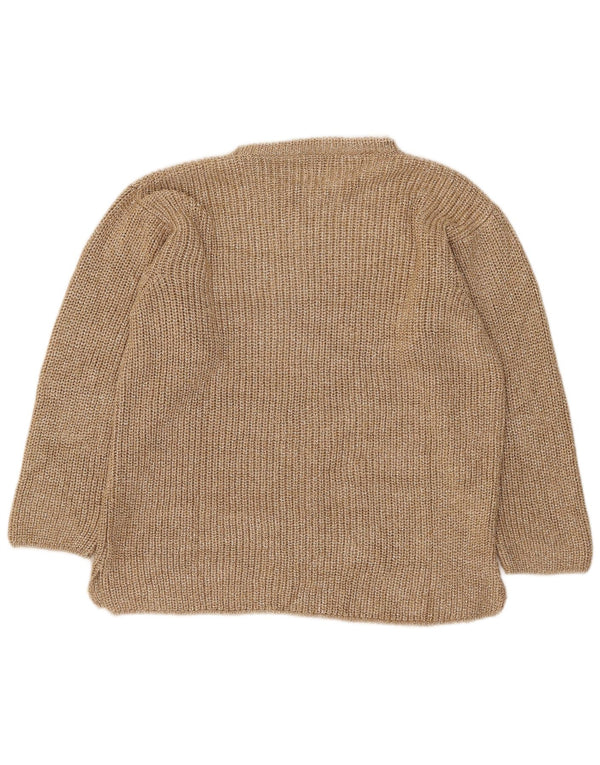 Luisa Spagnoli Pull col bateau pour femme UK 14 Large Doré moucheté