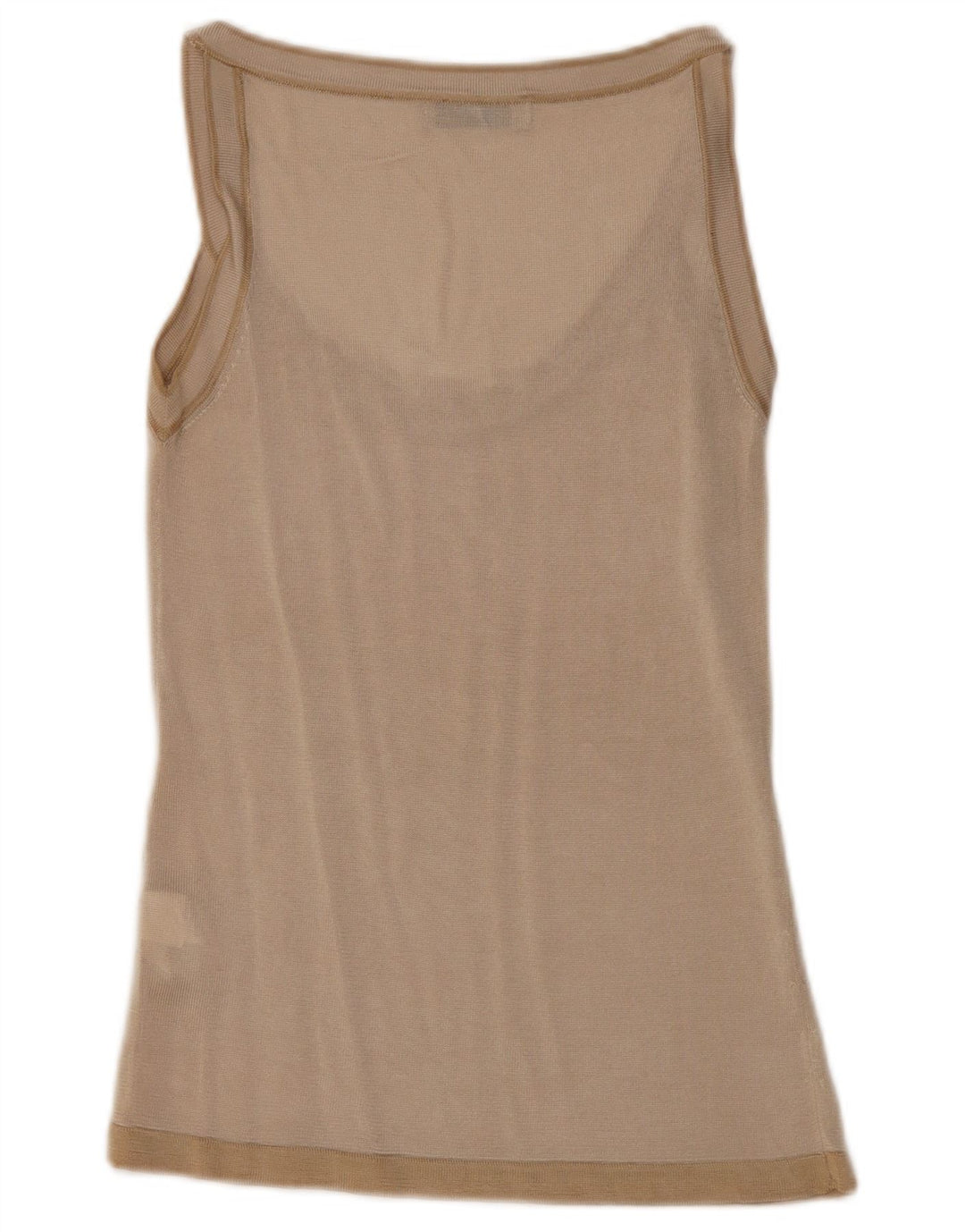 Zara Débardeur Femme UK 12 Viscose Beige Moyen