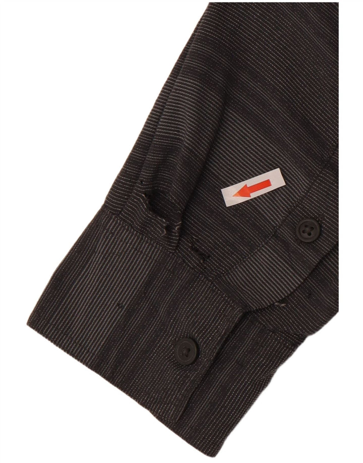 Columbia Chemise Homme Large Gris Rayé Nylon