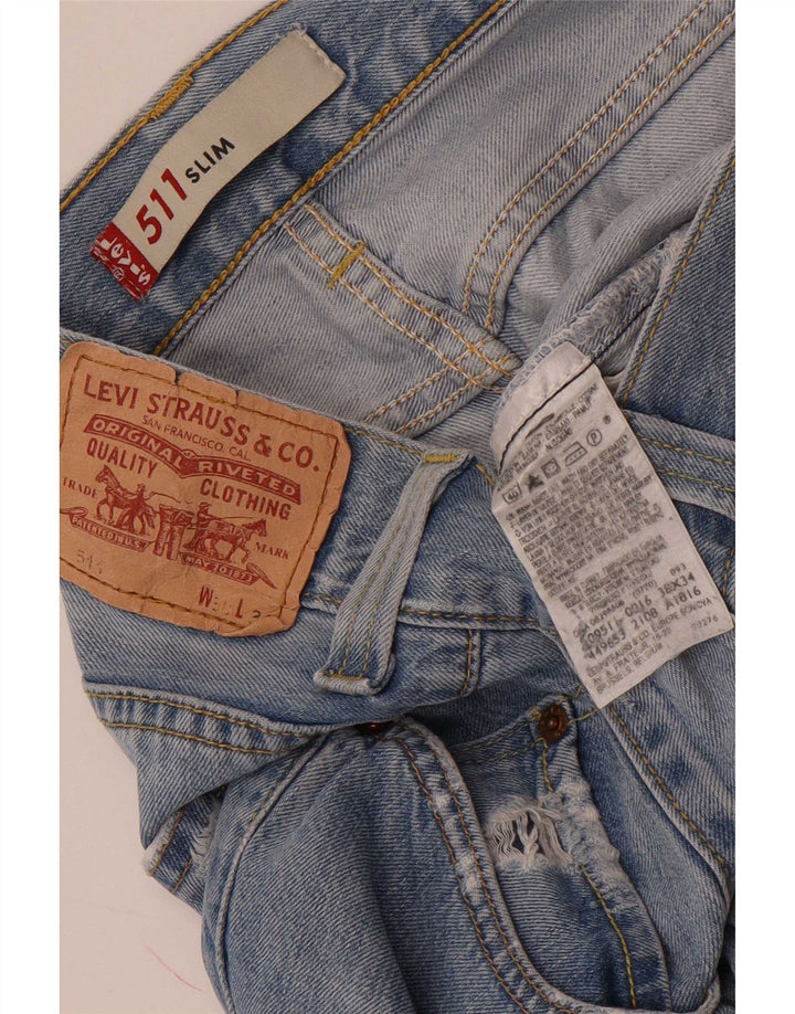 Levi's Jean Slim 511 Distressed Homme Bleu W38 L34 Coton