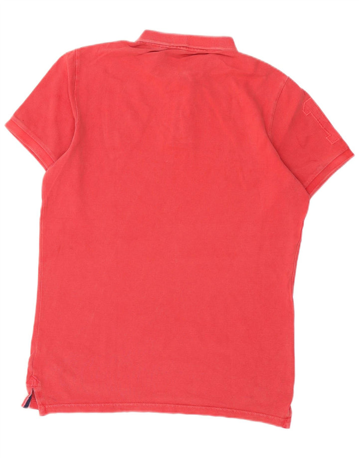 Superdry Polo Homme Rouge Moyen Coton