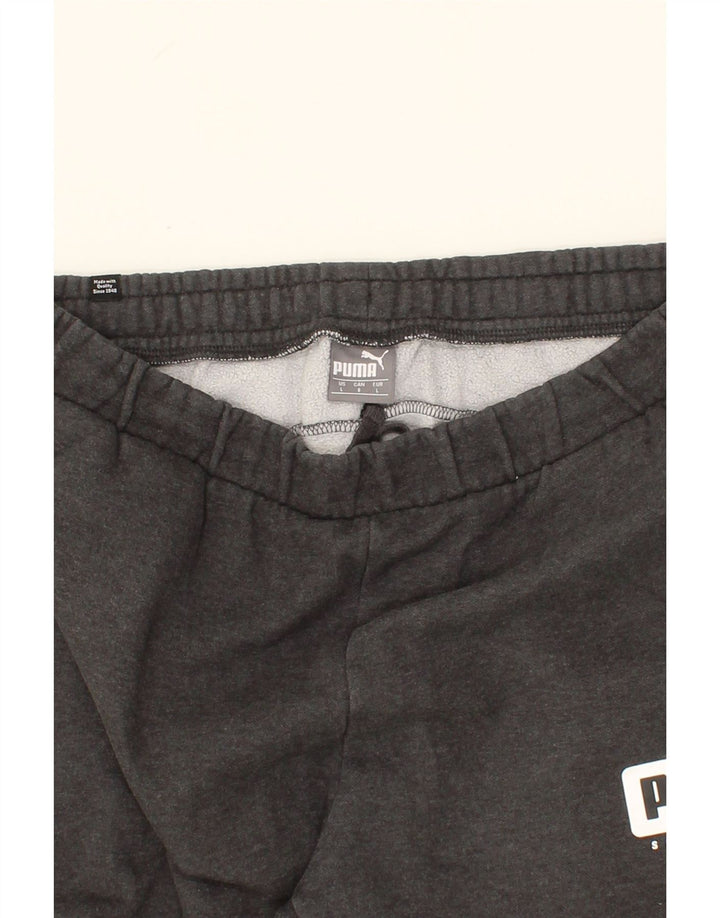 PUMA Mens Graphic Tracksuit Trousers Large  Grey Colourblock Vintage Puma and Second-Hand Puma from Messina Hembry 