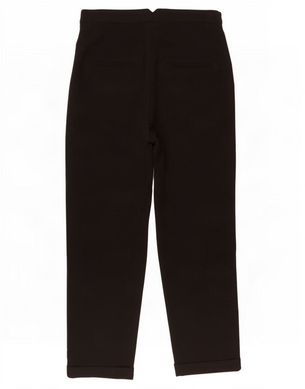 Topshop Pantalon Chino Fuselé Femme UK 10 Small W28 L25 Noir Polyester