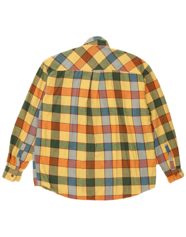 Marlboro Classics Chemise en flanelle pour homme à carreaux jaunes