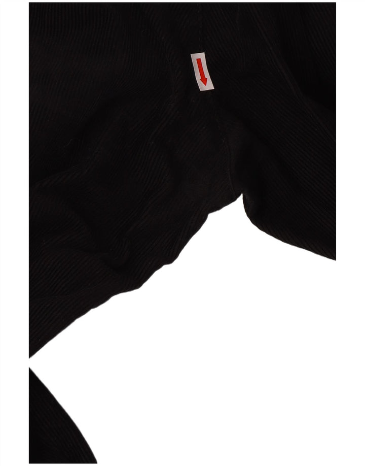 Dockers Pantalon droit kaki en velours côtelé pour homme W34 L32 Noir Classique